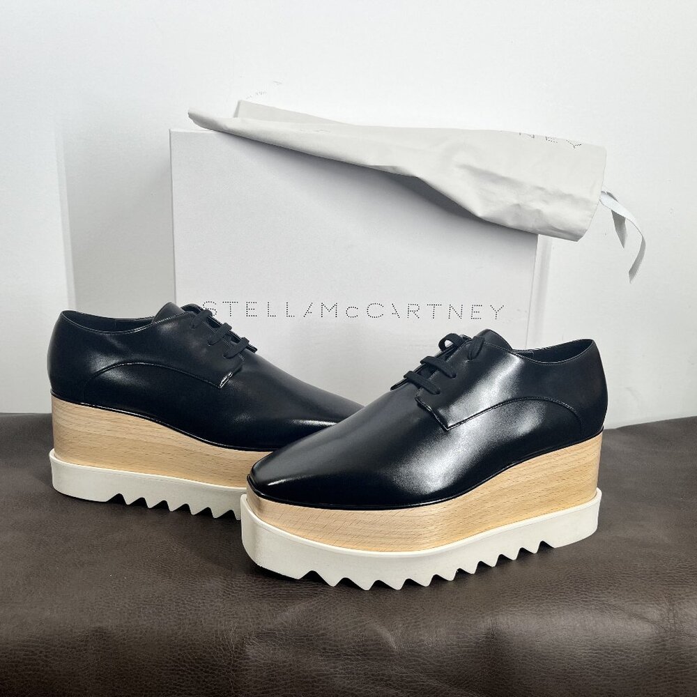 NEW Stella McCartney ‘Elyse’ Lace Up Wedge